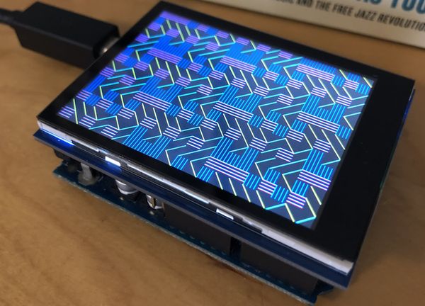 polypatterning running on an Arduino with OLED shield